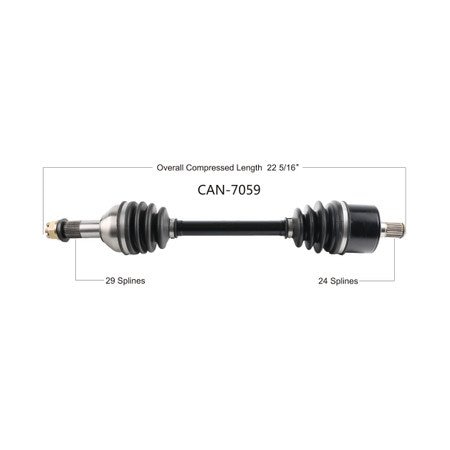 Wide Open OE Replacement CV Axle CAN AM REAR L/R MAVERICK TRAIL 800/1000 18-20 CAN-7059